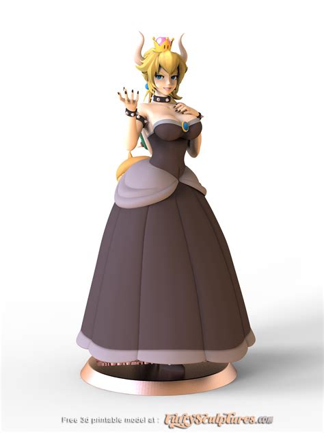 bowsette 3d model download|bowsette 3d models 【 STLFinder.